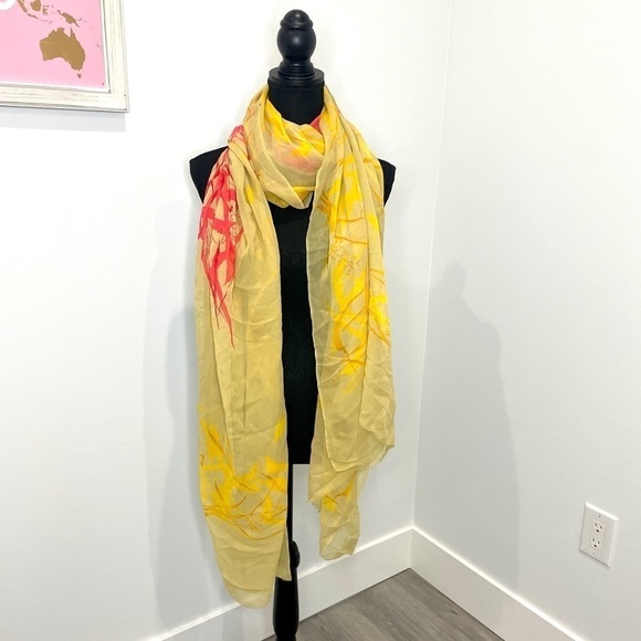 Satya Paul Multi Color Sheer Scarf - Picture 1 of 6
